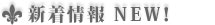 新着情報　NEW
